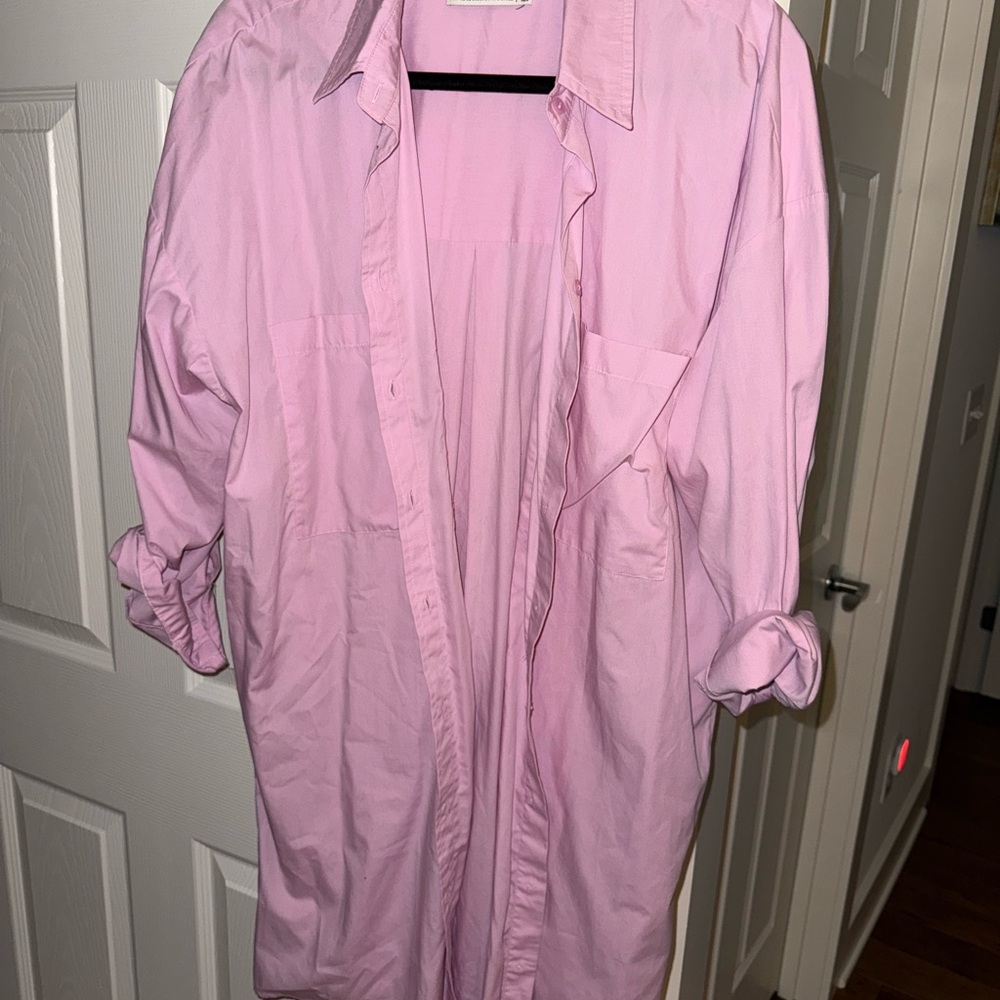 Abercrombie & Fitch Pink Casual Button Down Shirt